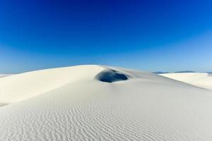 monumento nacional de areias brancas no novo méxico. foto