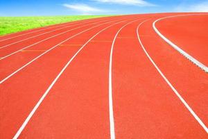 pista de corrida, conceito de esporte foto