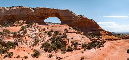 vista aérea do parque nacional arches no arizona, eua. foto