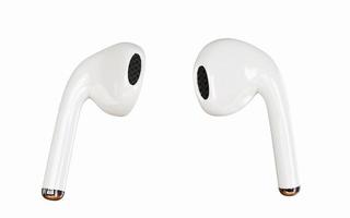 design de fone de ouvido 3D para maquete de produto foto