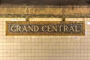 estação de metrô grand central - cidade de nova york, 2022 foto