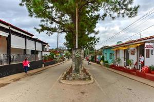 vinales, cuba - 9 de janeiro de 2017 - rua do centro de vinales, cuba. foto