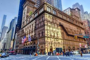 Carnegie Hall em Manhattan, Nova York, EUA. carnegie hall é um local de concertos no centro de manhattan, na cidade de nova york foto