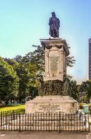 monumento de christopher columbus em washington park, newark, nova jersey. foi um presente da comunidade italiana de newark. foto