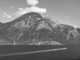 flam e o aurlandsfjord na noruega foto