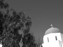 ilha de santorini na grécia foto