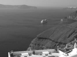 a ilha grega santorini foto