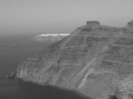 ilha de santorini na grécia foto