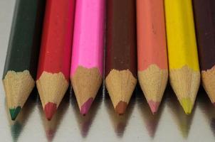 novos lápis de cor texturizados foto