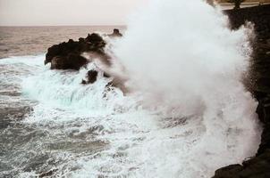 close-up de ondas fortes foto