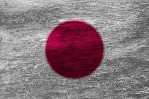 textura de bandeira japonesa como plano de fundo foto