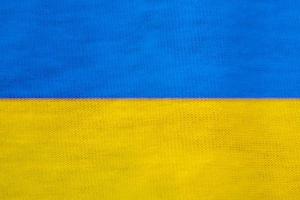 textura da bandeira da ucrânia como plano de fundo foto