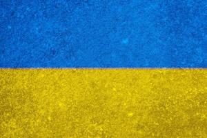 textura da bandeira da ucrânia como plano de fundo foto