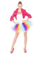 bailarina colorida posando foto