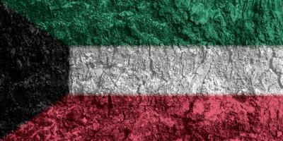 textura da bandeira do Kuwait como plano de fundo foto