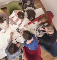 pessoas de negócios reunião discussão de conferência conceito corporativo foto