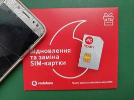 kyiv, ucrânia - 4 de janeiro de 2023 pacotes iniciais para serviços celulares móveis foto