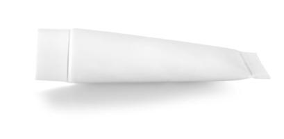 tubo cosmético isolado no fundo branco foto