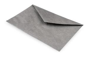 envelope de papel isolado em um fundo branco foto