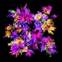 cachecol floral, cachecol abstrato, design abstrato pintado digital, textura colorida. arte fractal. design têxtil abstrato. ilustração de cachecol 3d foto