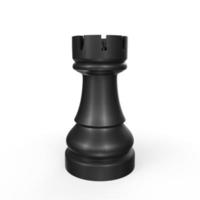 objeto de xadrez isolado no fundo foto