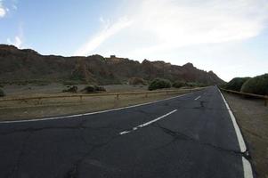 vista panorâmica da estrada foto