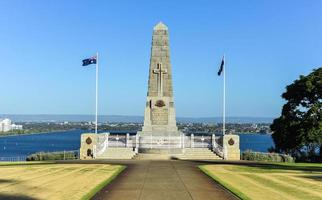 cenotáfio do memorial de guerra do Kings Park em Perth foto