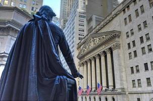 george washington, federal hall, wall st, manhattan, ny, 2022 foto