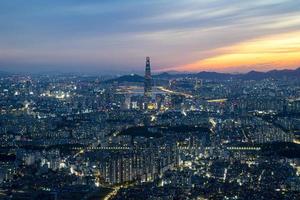 paisagem de apartamento em seul, coreia foto