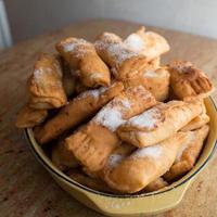 close-up de casadielles, sobremesa tradicional de natal nas astúrias foto