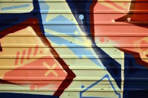imagem de fundo com elementos do padrão de graffiti. conceito de arte de rua foto
