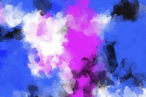 abstrato de fundo de pintura a óleo de pincel. cor rosa azul foto