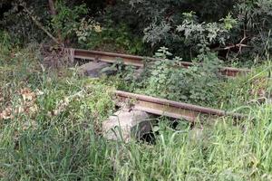 fragmentos da antiga ferrovia de haifa a damasco. foto