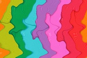 curva pesada colorida dinâmica listras geométricas do arco-íris fundo de textura foto