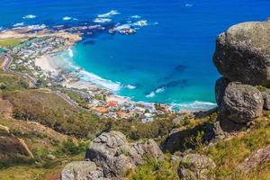 vista panorâmica da trilha de caminhada da cabeça do leão até clifton foto