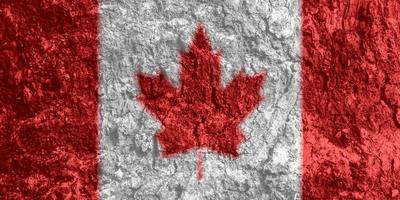 textura da bandeira canadense como plano de fundo foto