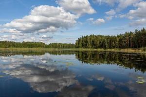 paisagens do lago letão no verão foto