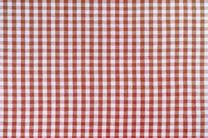 textura de toalha de mesa xadrez clássica vermelha, fundo com espaço de cópia.