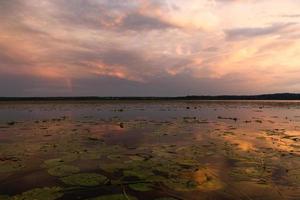 paisagens do lago da letônia no verão foto