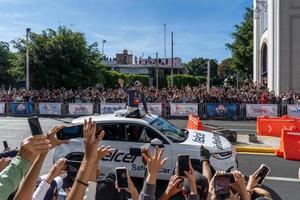 guadalajara, méxico - 25 de outubro de 2022 showrun checo perez, fórmula 1 red bull monolugar rb7 foto