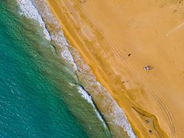 mar aéreo e foto incrível da praia