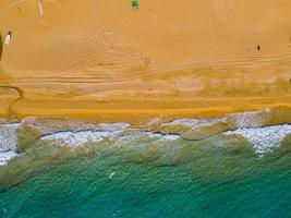 mar aéreo e foto incrível da praia