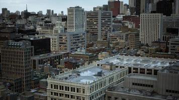 vista panorâmica pitoresca do centro financeiro da cidade foto