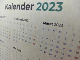 calendário foto 2023