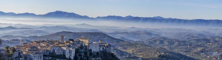 veroli vila medieval lazio frosinone vale enorme paisagem foto