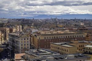 vista aérea de roma paisagem urbana do museu do vaticano