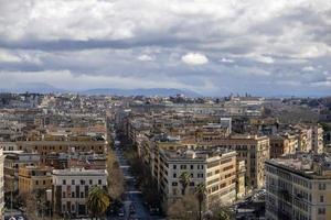 vista aérea de roma paisagem urbana do museu do vaticano
