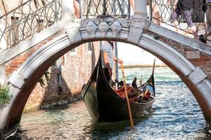 veneza itália canais pôr do sol vista foto