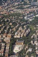 vista aérea de gênova itália foto