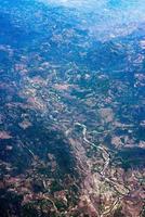 montanhas perto da cidade do méxico vista aérea paisagem urbana panorama foto